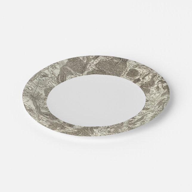Nebel Pappteller (Schrägansicht)