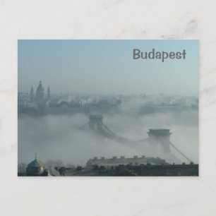 Nebel über der Donau Postkarte