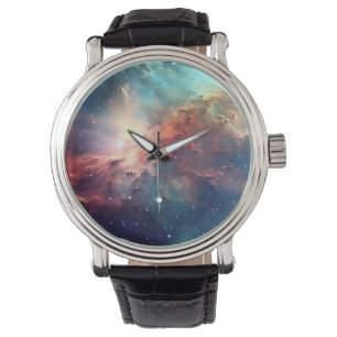 Nebel und Galaxien im Weltraum Armbanduhr