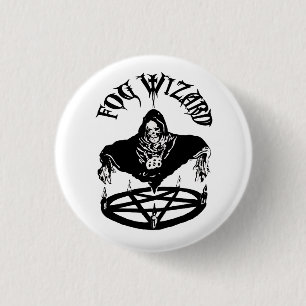 Nebel-Zauberer-Übelknopf Button