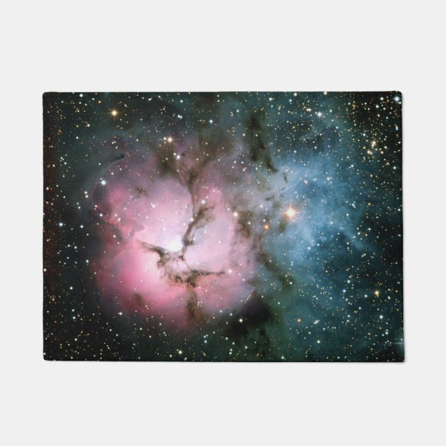 Nebelfleck hat cooles scienc Raum Galaxie-Hipster Fußmatte (Vorderseite)