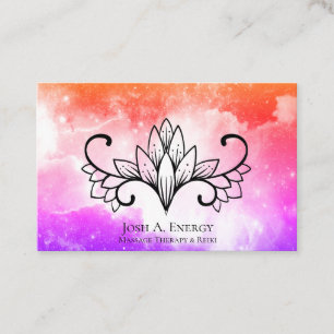 *~* Nebelfleck-Lotos-Galaxie-Universum-Rosa lila Visitenkarte