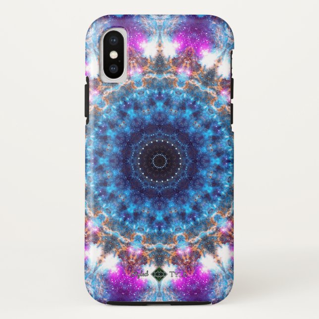 Nebelfleck-Mandala Case-Mate iPhone Hülle (Rückseite)