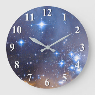 Nebelfleck spielt Galaxie die Hauptrolle Große Wanduhr