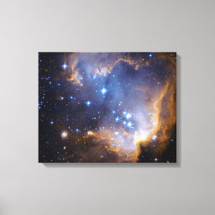 Nebelfleck spielt Galaxie die Hauptrolle Leinwanddruck