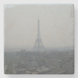 Nebeliger Eiffel-Untersetzer Steinuntersetzer