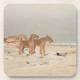 Nebeliger Strand Untersetzer