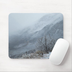 Nebeliger Winterberg-Tal-Mauspad Mousepad