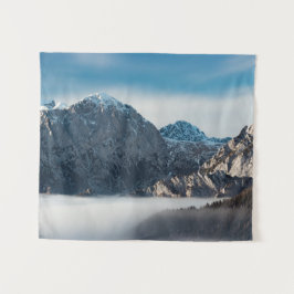 Nebelmeer und schneebedeckte Berge Wandteppich