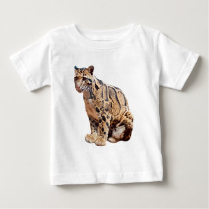 Nebelparder-Foto Dschungel große Katze Tier Baby T-shirt