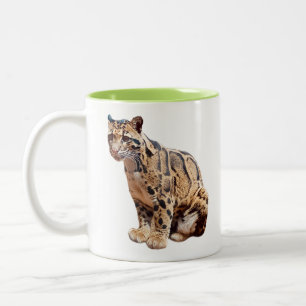 Nebelparder-Foto Dschungel große Katze Tier Zweifarbige Tasse