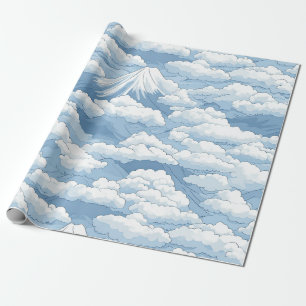 Nebelspitzen – Wasserfarben-Gebirgslandschaft (7) Geschenkpapier