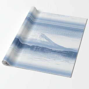 Nebelspitzen – Wasserfarben-Gebirgslandschaft Geschenkpapier
