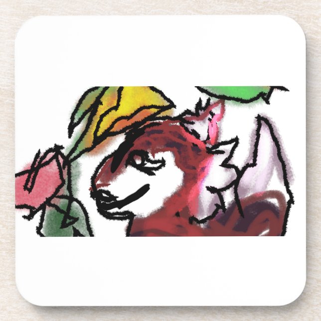 Nebelwald Getränkeuntersetzer (Vorderseite)