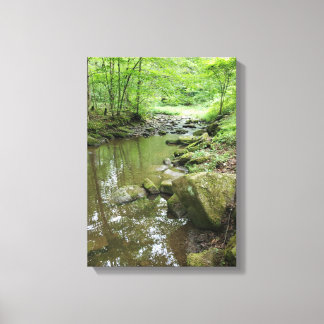 Nebelwald-Leinwand-Wandkunst | Ruhige Natur Leinwanddruck