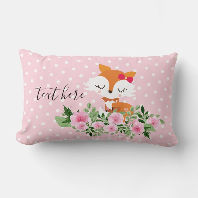 Nebelwald, niedlich lendenkissen (Vorderseite)