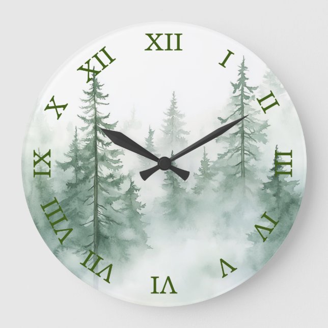 Nebelwald Wanduhr  (Vorderseite)