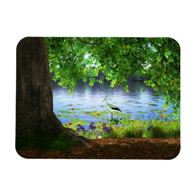 Neben dem stillen Wasser flexiblem Magnet (Horizontal)