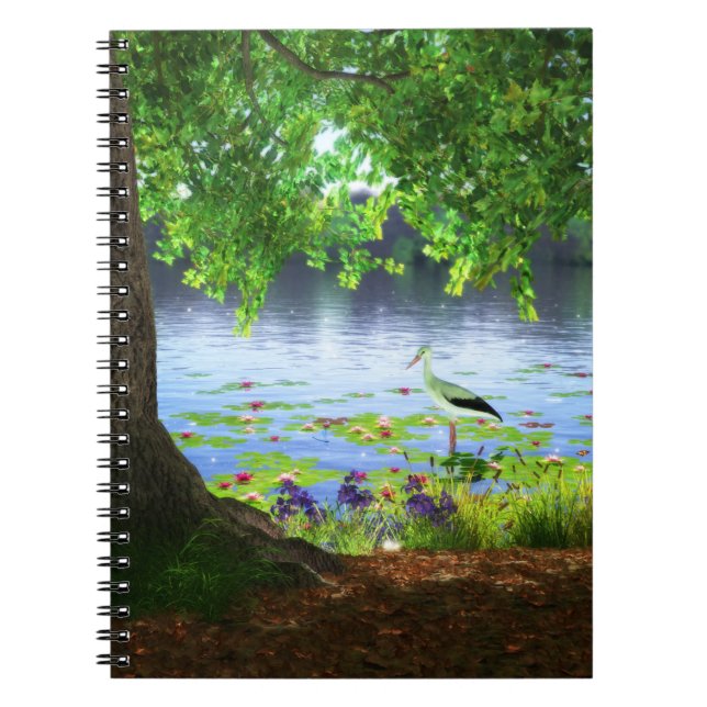 Neben dem Stillstand Water Notebook Notizblock (Vorderseite)