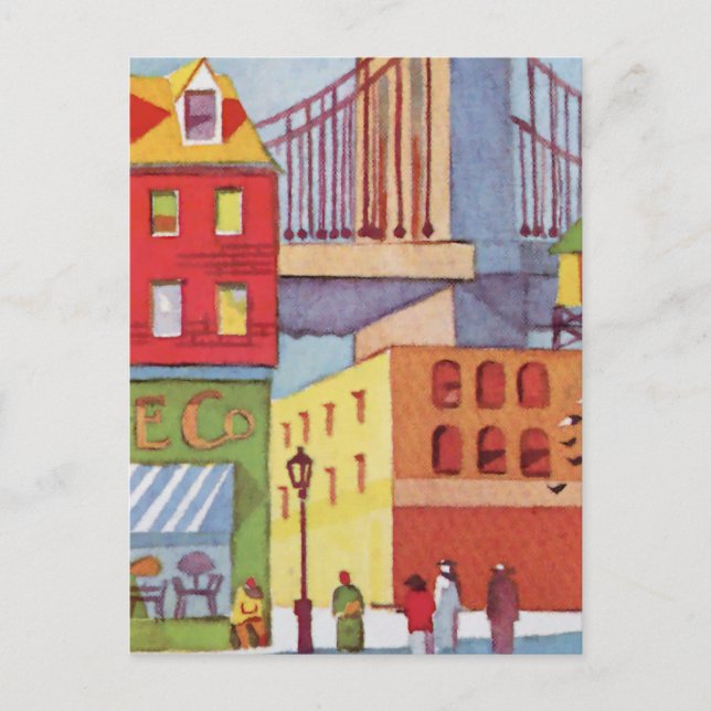 Neben der Brücke Postkarte (Vorderseite)