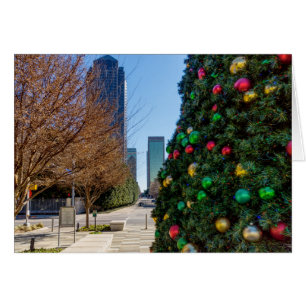Neben der Dallas-Christmasbaum-Grußkarte