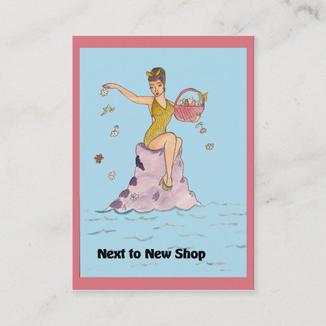 Neben der neuen Visitenkarte (Vorderseite)