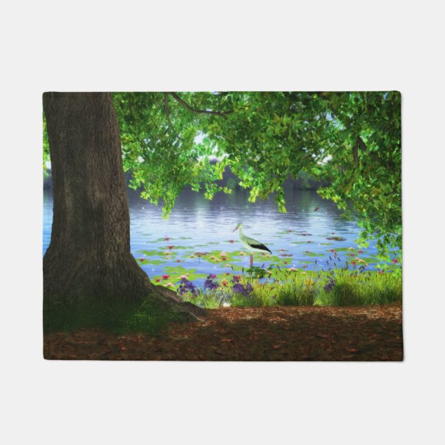 Neben der ruhigen Wasser-Fußmatte Fußmatte (Vorderseite)