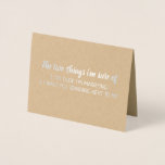Neben mir | Funny Bridesmaid / Trauzeugin Folienkarte<br><div class="desc">"DIE BEIDEN DINGE,  DIE ICH SICHER VON 1. DER TYP,  DEN ICH VERHEIRATE 2. ICH WOLLTE DICH NEBEN MIR STEHEND! "Werden Sie meine Trauzeugin sein?" Funny "Trauzeugin",  "Ehrenmatron" oder "Bridesmaid" Silberfolienkarten.</div>