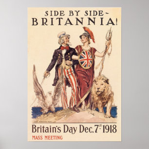 Nebeneinander Britannia Poster