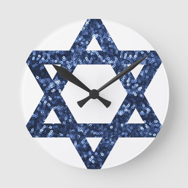 Nebenstar von David Runde Wanduhr (Vorderseite)