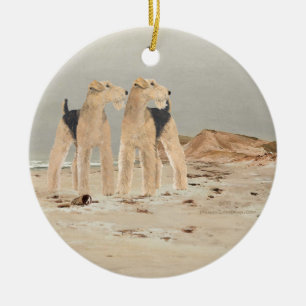 Neblige Küste Keramikornament