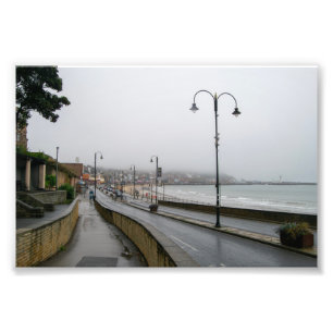 Nebliger Morgen in Scarborough Fotodruck