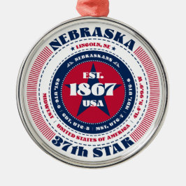 Nebraska 37. Staat Weihnachtsschmuck