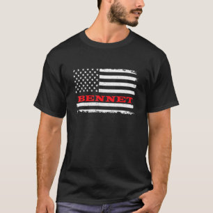 Nebraska American Flag Bennet Usa Patriotic Souven T-Shirt