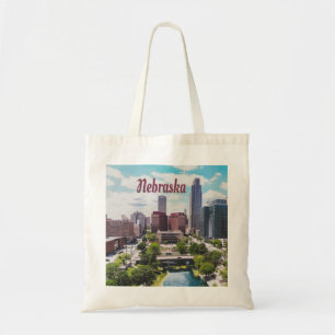 Nebraska City Skyline Omaha Tragetasche
