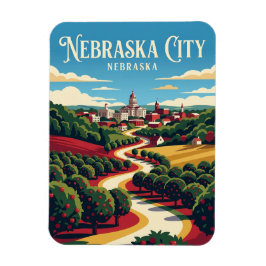 Nebraska City USA Magnet