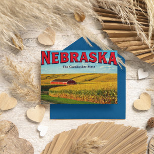 Nebraska Cornfield Postkarte