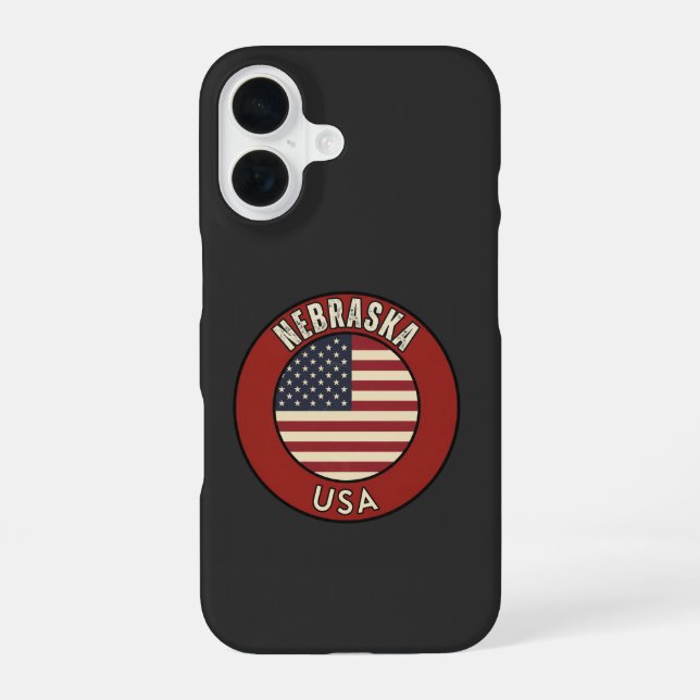 Nebraska Cornhusker State Gif  iPhone 16 Hülle (Rückseite)