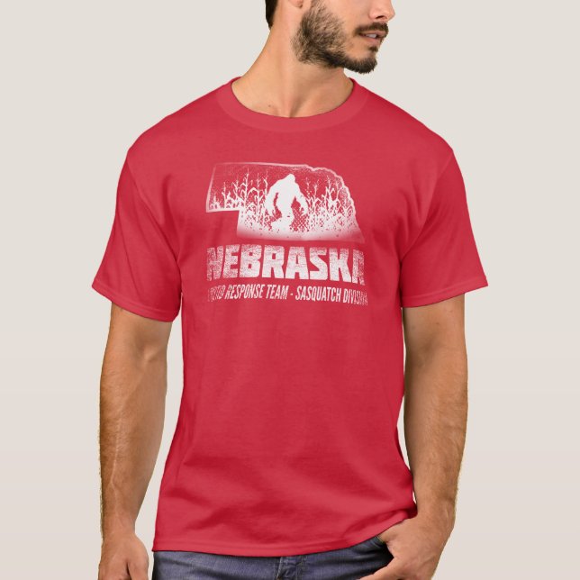 Nebraska Cryptid Response Team - Sasquatch Divisio T-Shirt (Vorderseite)
