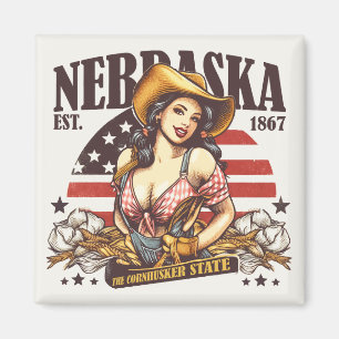 Nebraska Der Cornhusker-Staat Magnet