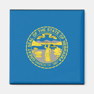 NEBRASKA FLAG MAGNET