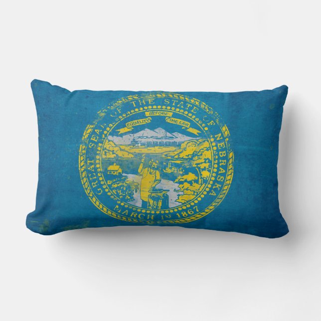 Nebraska-Flagge Lendenkissen (Vorderseite)