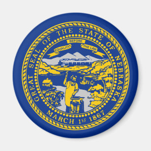 Nebraska-Flagge Magnet