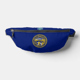 Nebraska-Flagge-Siegel Bauchtasche