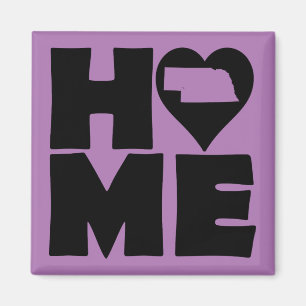 Nebraska Home Heart State Kühlschrankmagnet