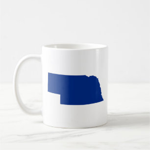 Nebraska in Blau Kaffeetasse