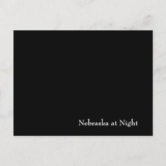 Nebraska in der Nacht Postkarte