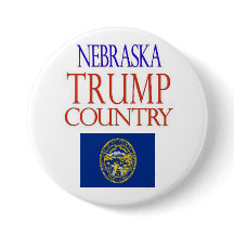 NEBRASKA ist TRUMPF-LAND Kampagnen-Knopf