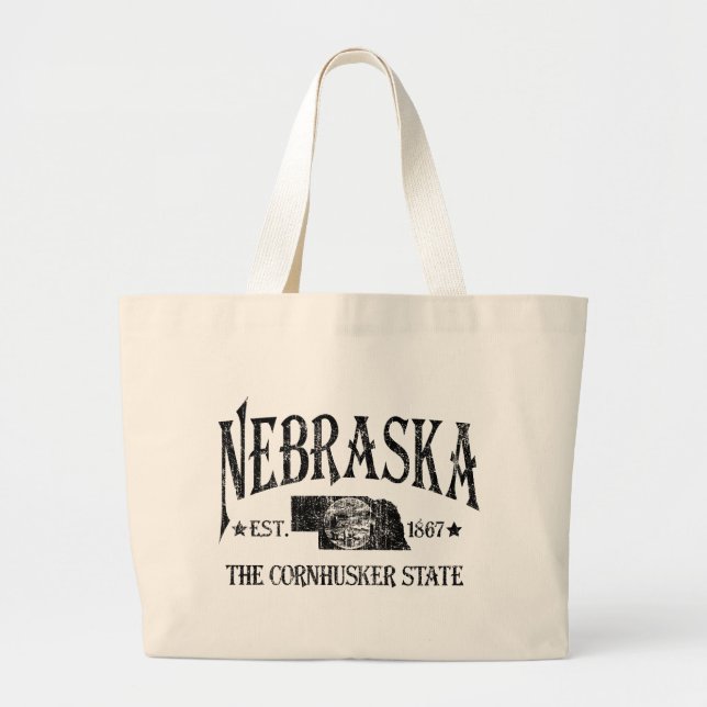 Nebraska Jumbo Stoffbeutel (Vorne)