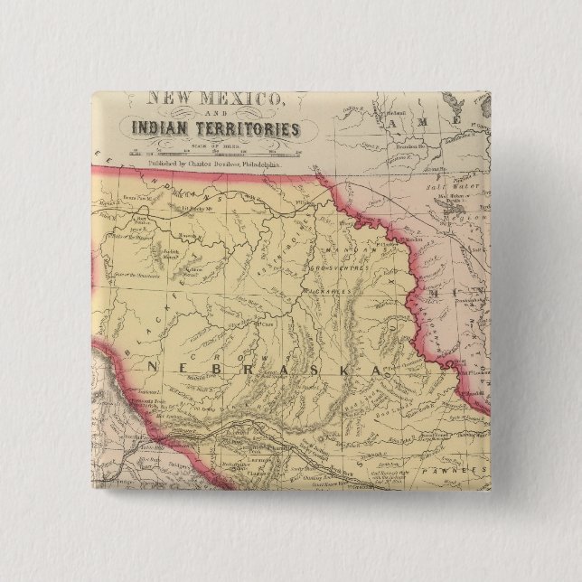 Nebraska, Kansas, New Mexico Button (Vorderseite)